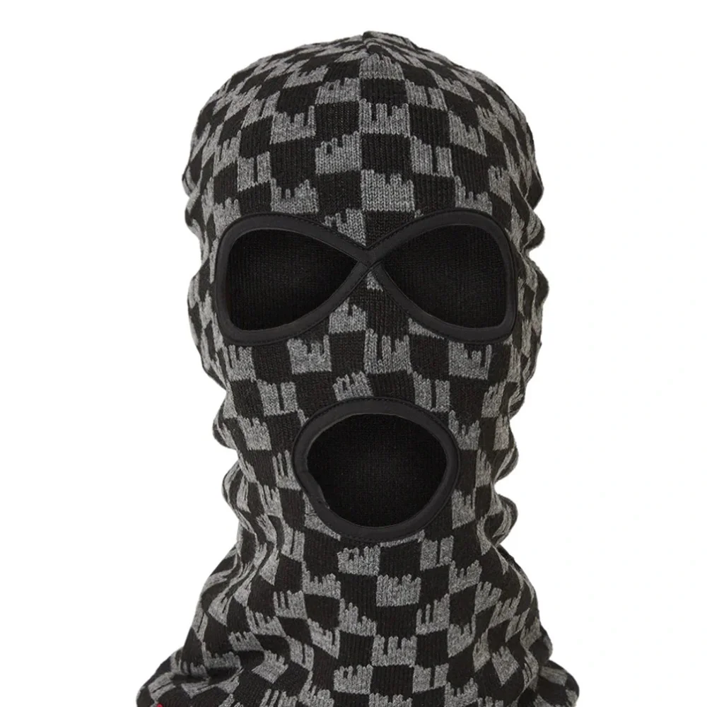 Sprayground Black and Gray Drench Face Mask
